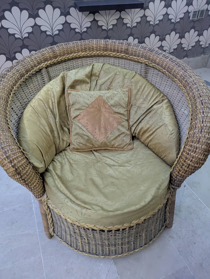 CANE SOFA SET 7