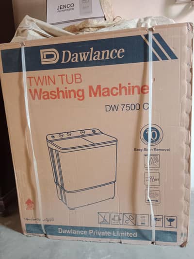 Dawlance DW-7500C Twin Tub Washing Machine|Brand New Box Pack|White