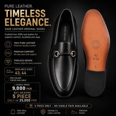 Sage leather formal shoes