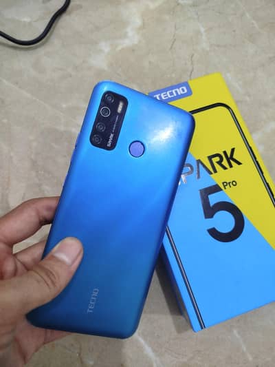 Tecno Spark 5 Pro, genuine phone with box, 4,64 storage, PTA approved