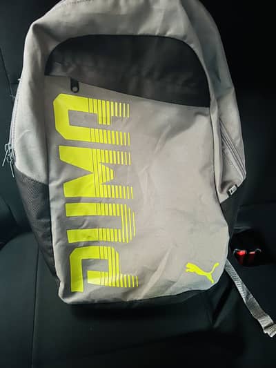 PUMA Pioneer I Backpack - Grey/Neon Yellow