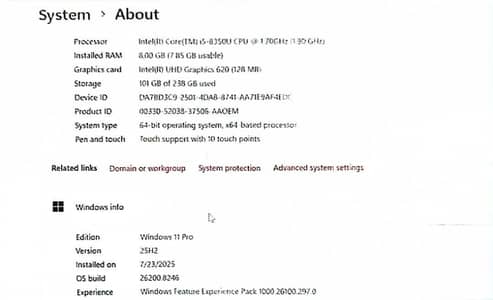 HP Core i5 vpro