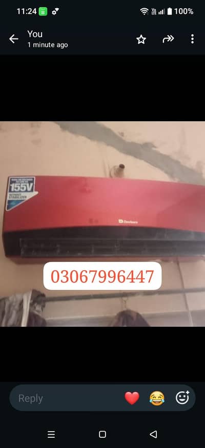 Dawlance ac 1. ton simple ac Hy geniun condition