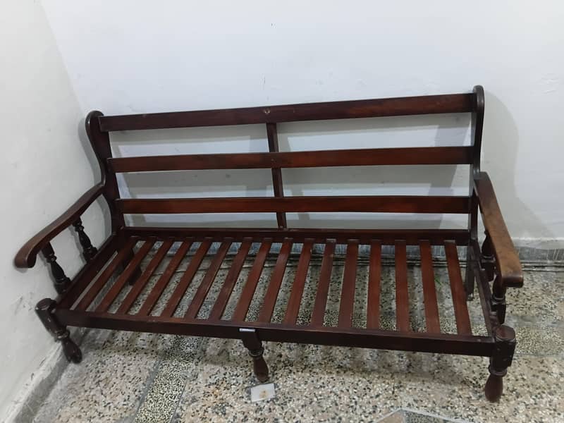 3 Seater Sofa Solid Wodden 1
