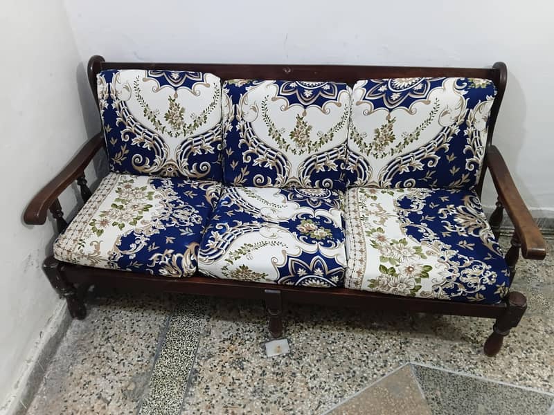 3 Seater Sofa Solid Wodden 2