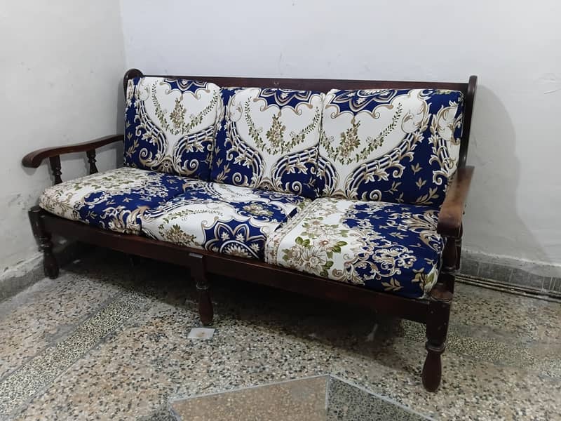 3 Seater Sofa Solid Wodden 3