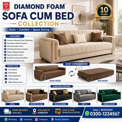 Sofa Cum Bed | Folding Sofa Bed | Double Bed Sofa | Sofa Set | L shape