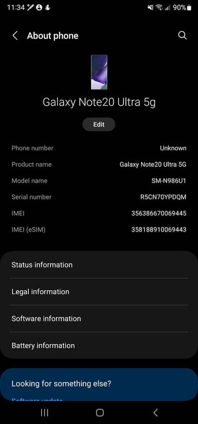 Samsung Mobile Note 20 Ultra 5g