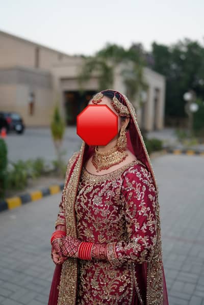 Haris Shakeel Inspired Bridal Long Tail Lehnga