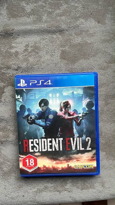 Resident evil 2 remake ps4 game cd disk