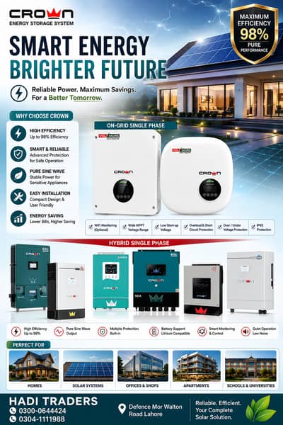 Crown 3kW Solar Inverter/solar solution installation/inverex/goodwe