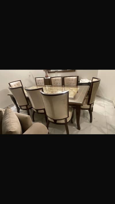 Dining table with 8 chairs