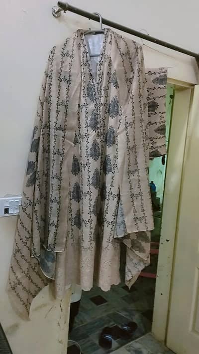 chicken curry fully embroidered three piece dress for sale