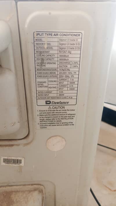 Dawlance split inverter AC