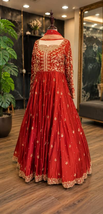 Brand New Designer Formal Maxi – Never Worn – Rs. 35,500