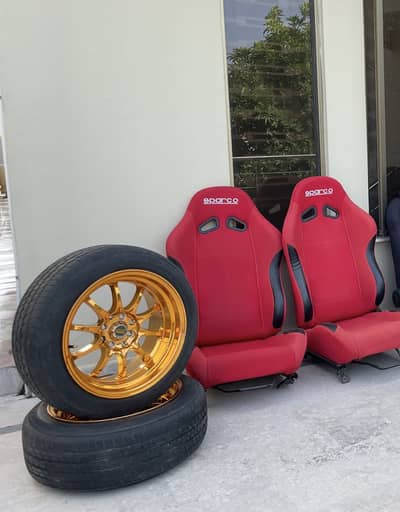 CE28 Gold Chrome Rim tyre for sale