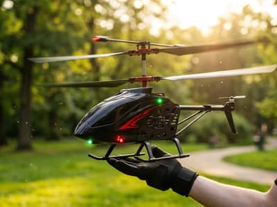 Hand Watch induction Helicopter