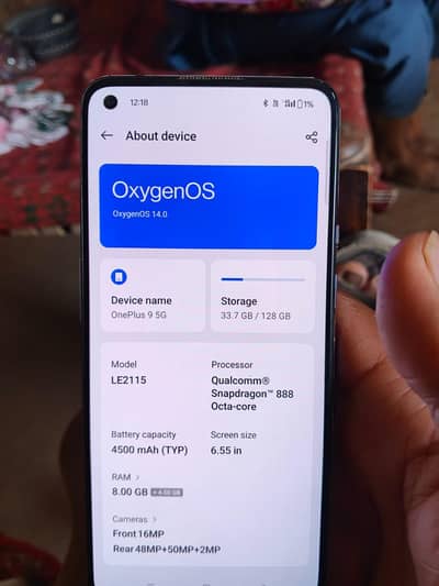 One Plus 9 8/128