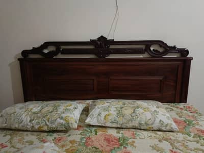 Solid wooden double bed Excellent condition ( bed only)