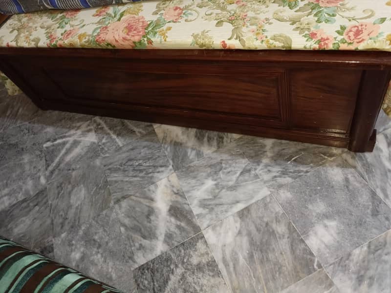 Solid wooden double bed Excellent condition ( bed only) 1