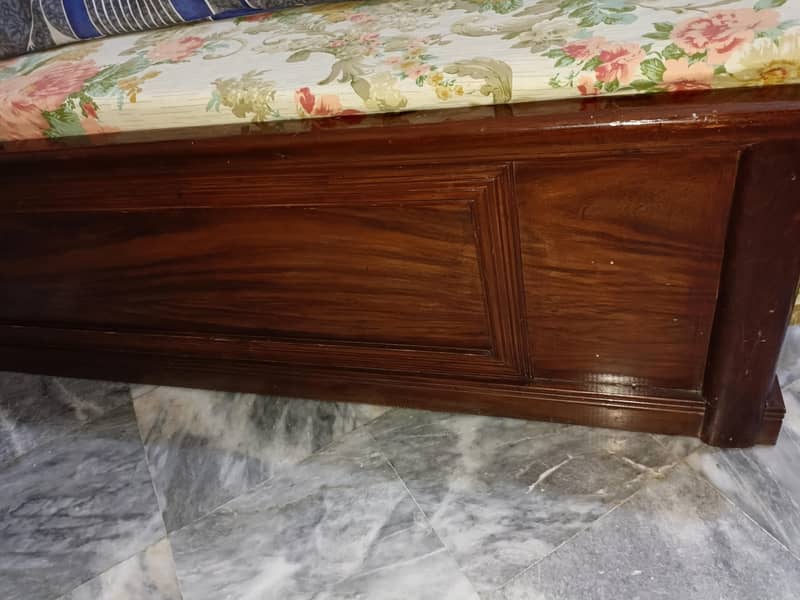Solid wooden double bed Excellent condition ( bed only) 6