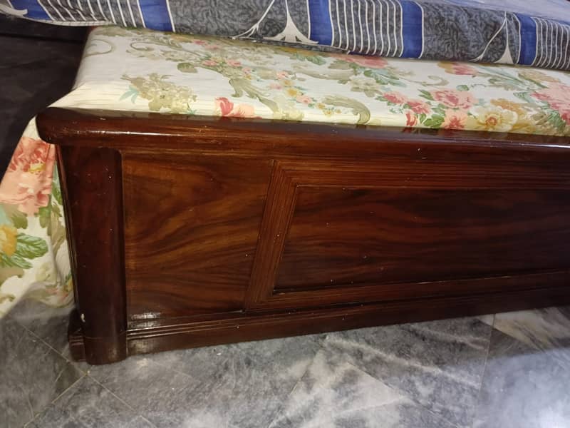 Solid wooden double bed Excellent condition ( bed only) 7