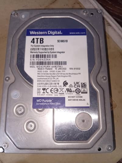 4 TB  HDD for Sale