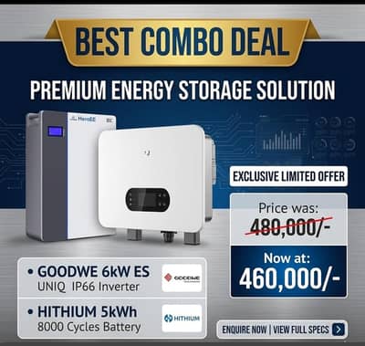 Solis & Goodwe,6KW,8kW,10KW,12KW,15KW,16KW,20KW,Lithium Batteries.