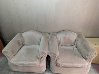 2 one seater and 1 two seater sofas