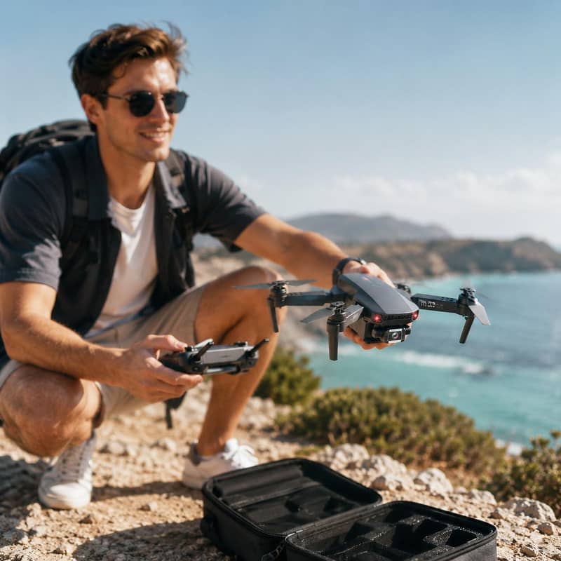 Drone E88 Pro Foldable HD Camera App Control 3