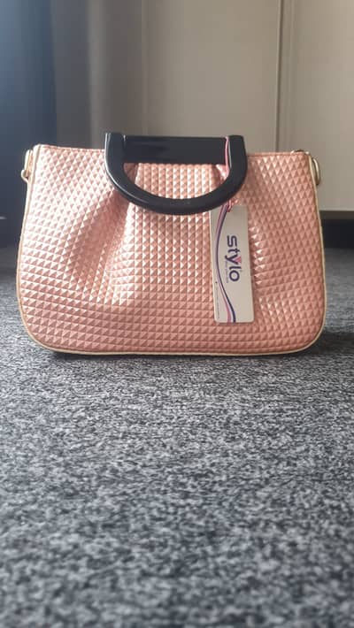 Brand New Stylo Ladies Handbag Pink Shoulder Crossbody Purse 10/10
