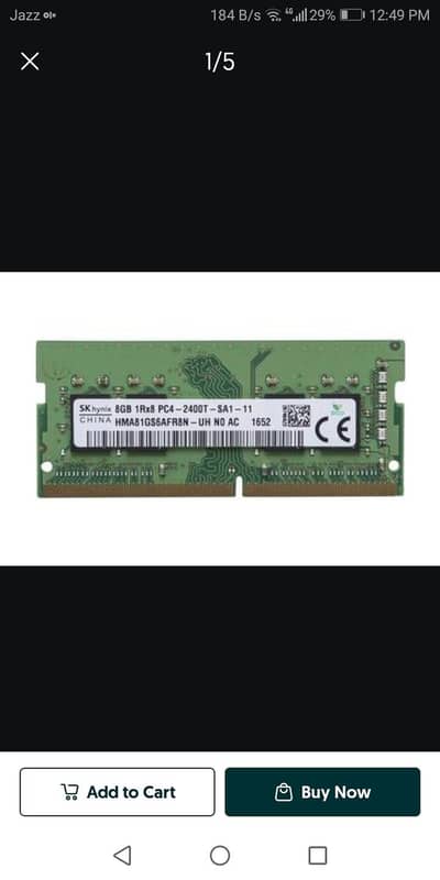 8GB DDR4 RAM