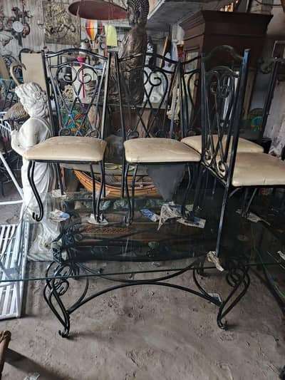 metal garden dining table lawn patio outdoor chairs impoted funiture