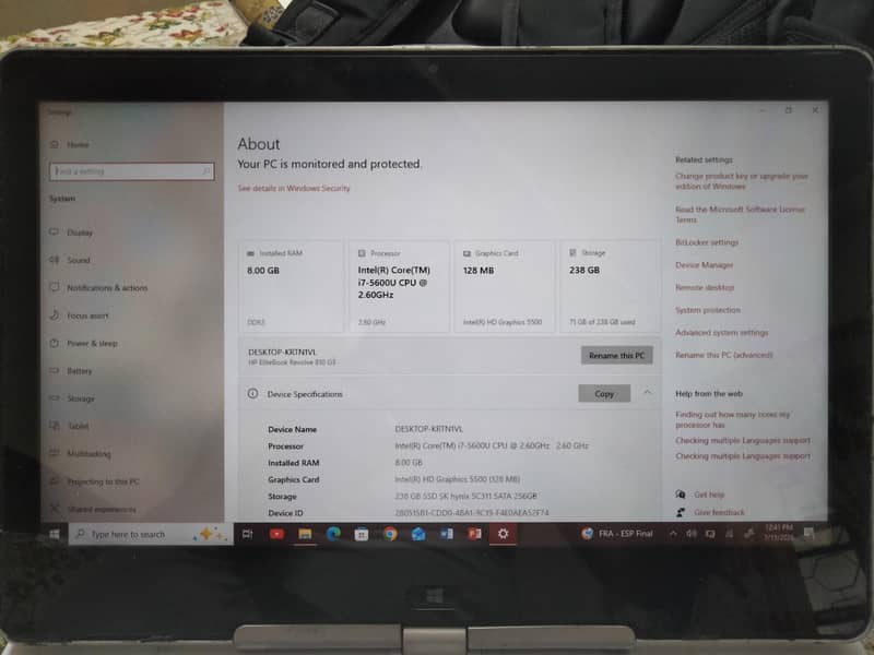 HP REVOLVE 810 TOUCH 1