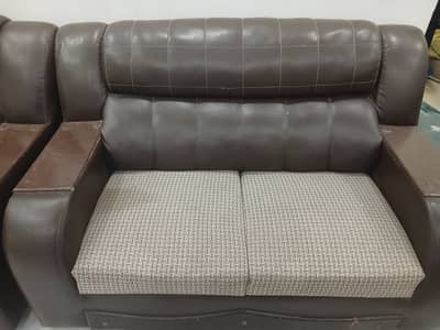 Brown Leather Sofa for Sale – good Condition