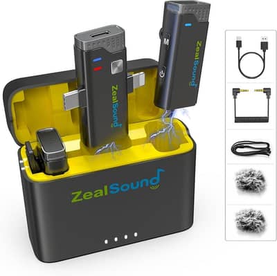 Microfone Lapela ZealSound V7 PRO