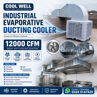 Industrial Exhaust Fan & Kitchen Hood , Ducting Ventilation System