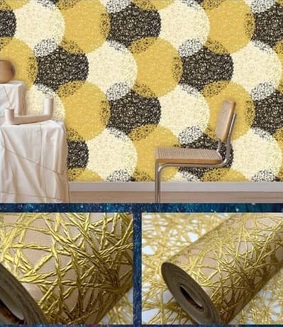 3D Wallpaper, Media Wall, Wooden floor, Ceiling, Panel, 03147093270