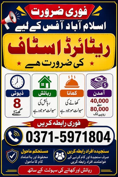 staff required for office work