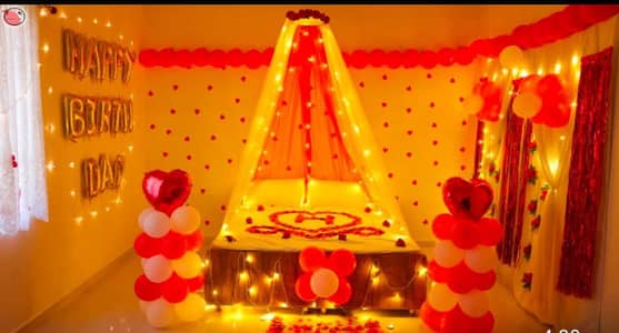 Room Decoration, Stage Decoration, Lighting Decor, Wedding Planner