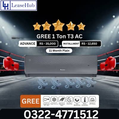 GREE 1 Ton Inverter T3 Ac On Easy Installment Only Lahore