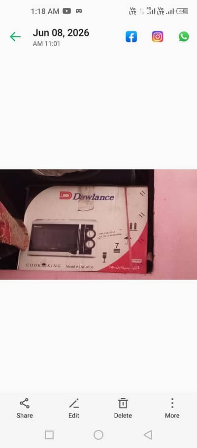 oven Dawlance. model dw. md6