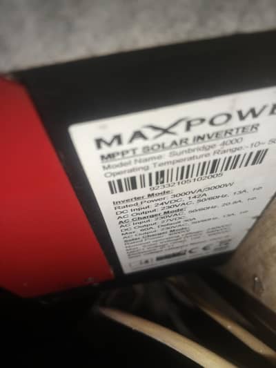 Max power 3 kw . pv4000
