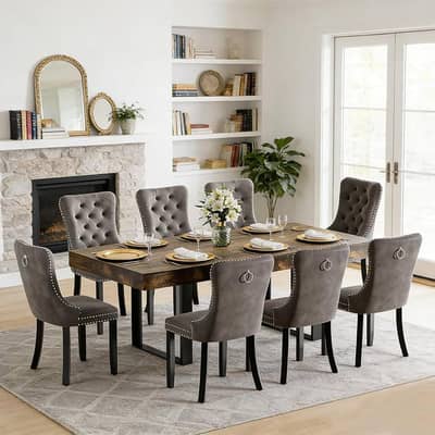 Dining table set Home wood appliances Modern Style