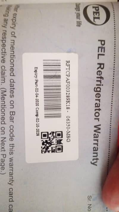 pel refrigerator for sale urgent