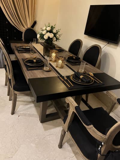 6 Seater Dining Table || Luxury wooden dining table for Sale