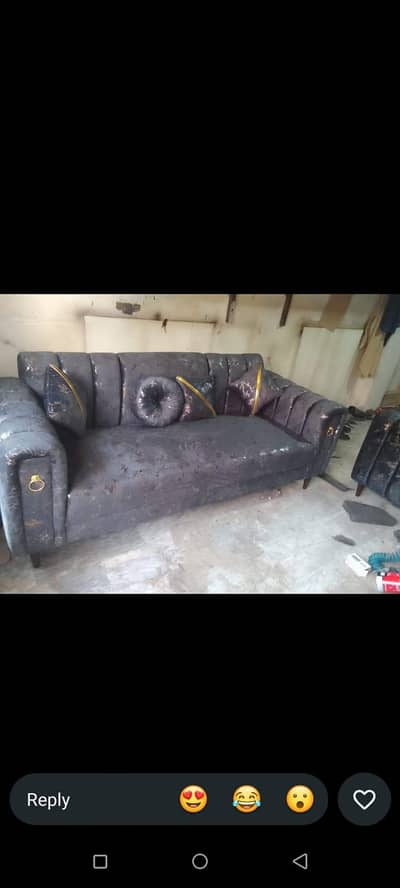 A very good sofa set available for sale . 5 seater. With a solid table