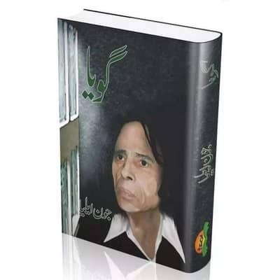 Jon Eliya Goyaa poetry book black green urdu