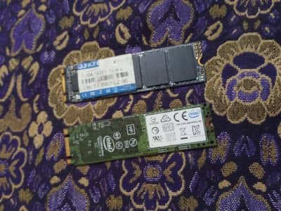 intel nvme 256gb and 156gb