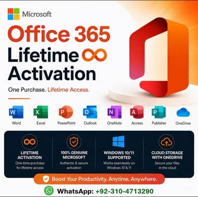 MS office 365 with lifetime activation